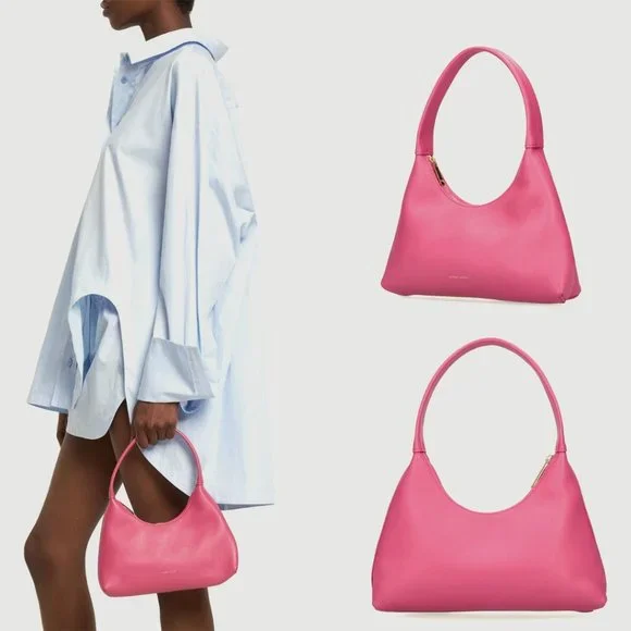 ❌SOLD❌Mansur Gavriel Mini Candy Hand Bag Calfskin Leather Light Pink - Picture 1 of 11